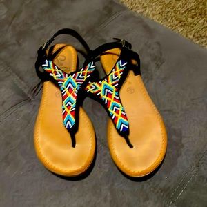 Multicolor Callisto Size 8 Sandals